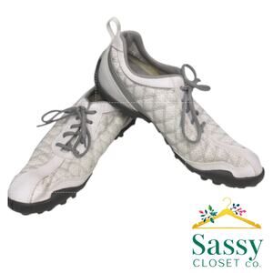 FootJoy Golf Sneakers –SuperLites Style, White/Black, Sz 8.5, EUC, Sporty Polish